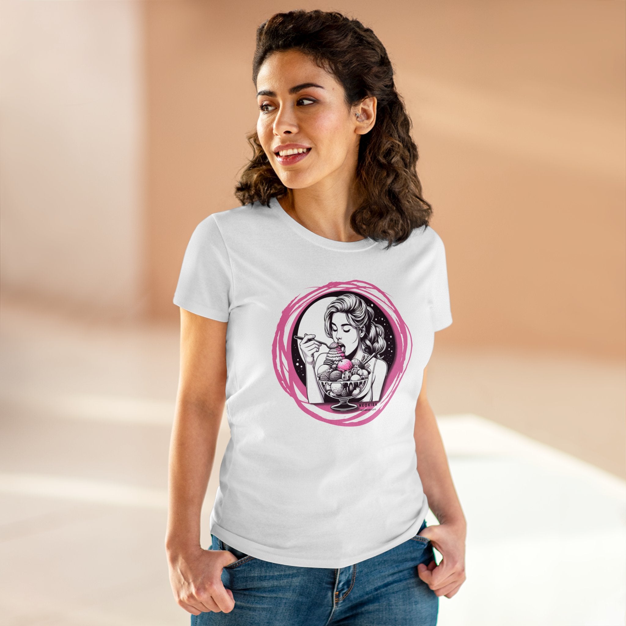 ICE CREAM Women's Midweight Cotton Tee T-Shirt Printify   