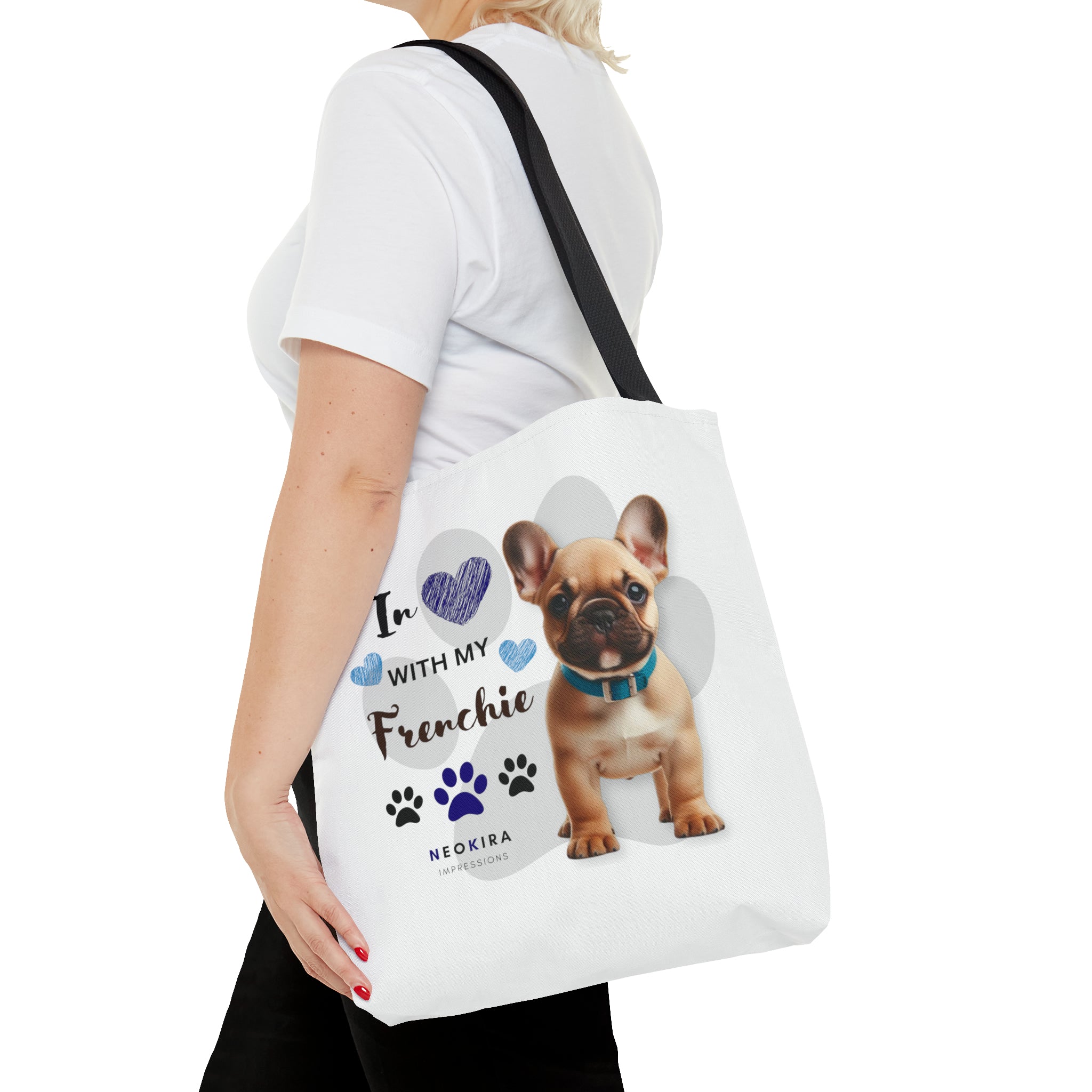 FRENCHIE Tote Bag Tote Bag Printify 16