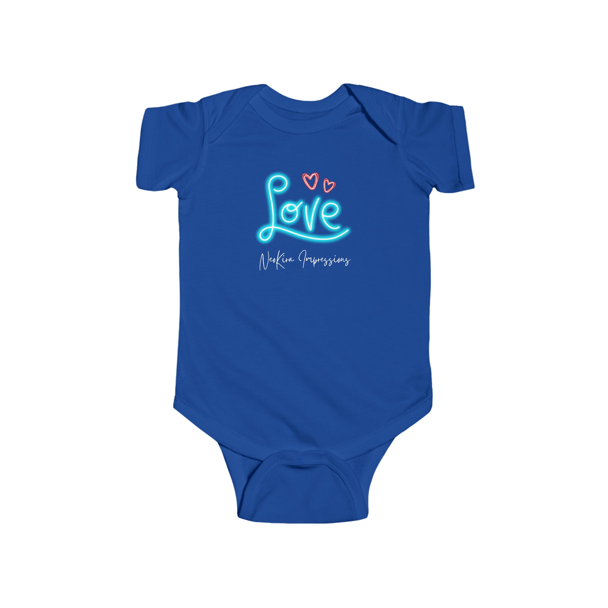 NEON LOVE Infant Fine Jersey Bodysuit Kids clothes Printify Royal NB (0-3M) 