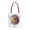 MIUC CAT Tote Bag Tote Bag Printify 18" × 18'' Red 