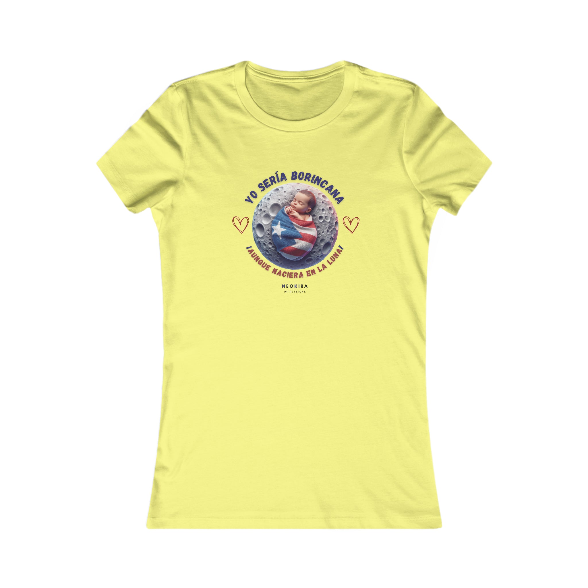 YO SERIA BORINCANA Women's Favorite Tee T-Shirt Printify S Yellow 