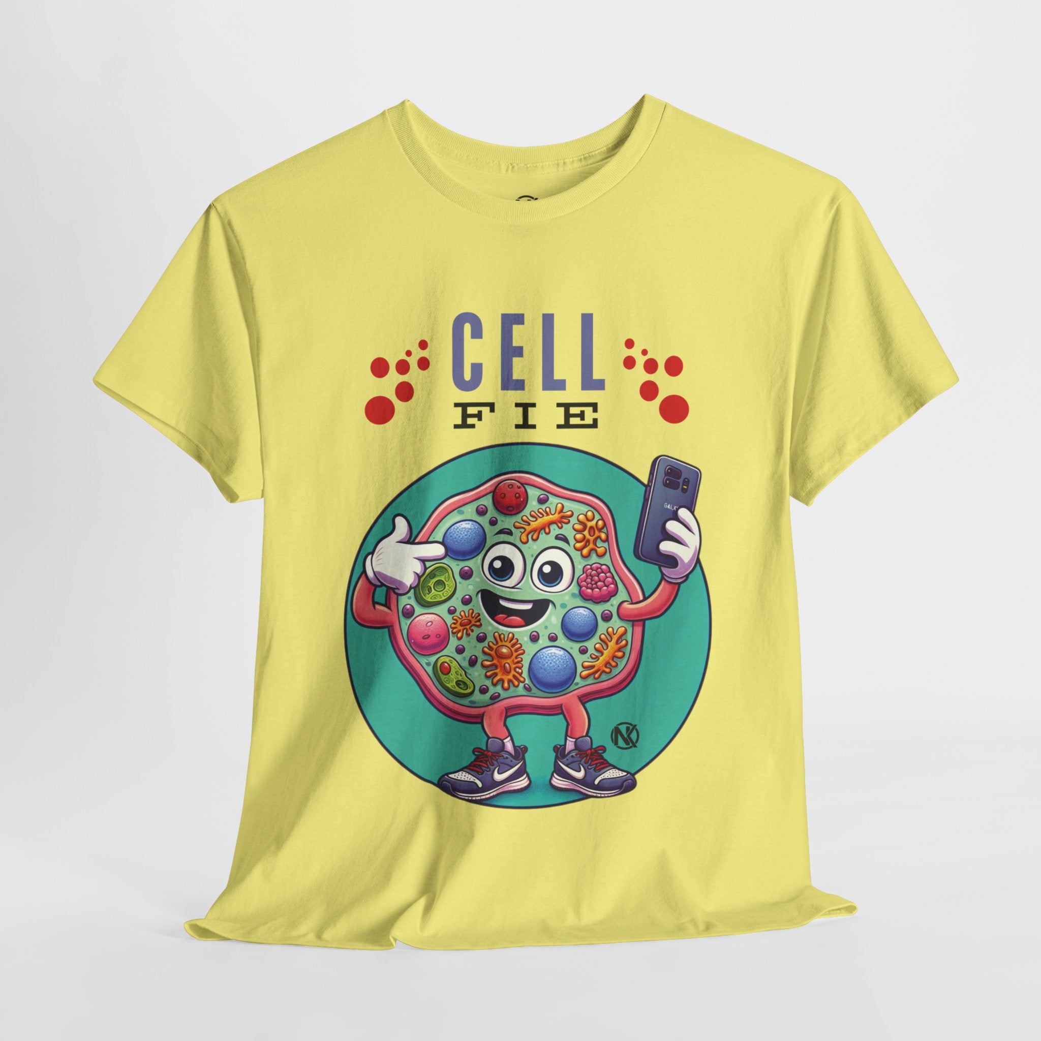 CELLFIE Unisex Heavy Cotton Tee T-Shirt Printify Cornsilk S 