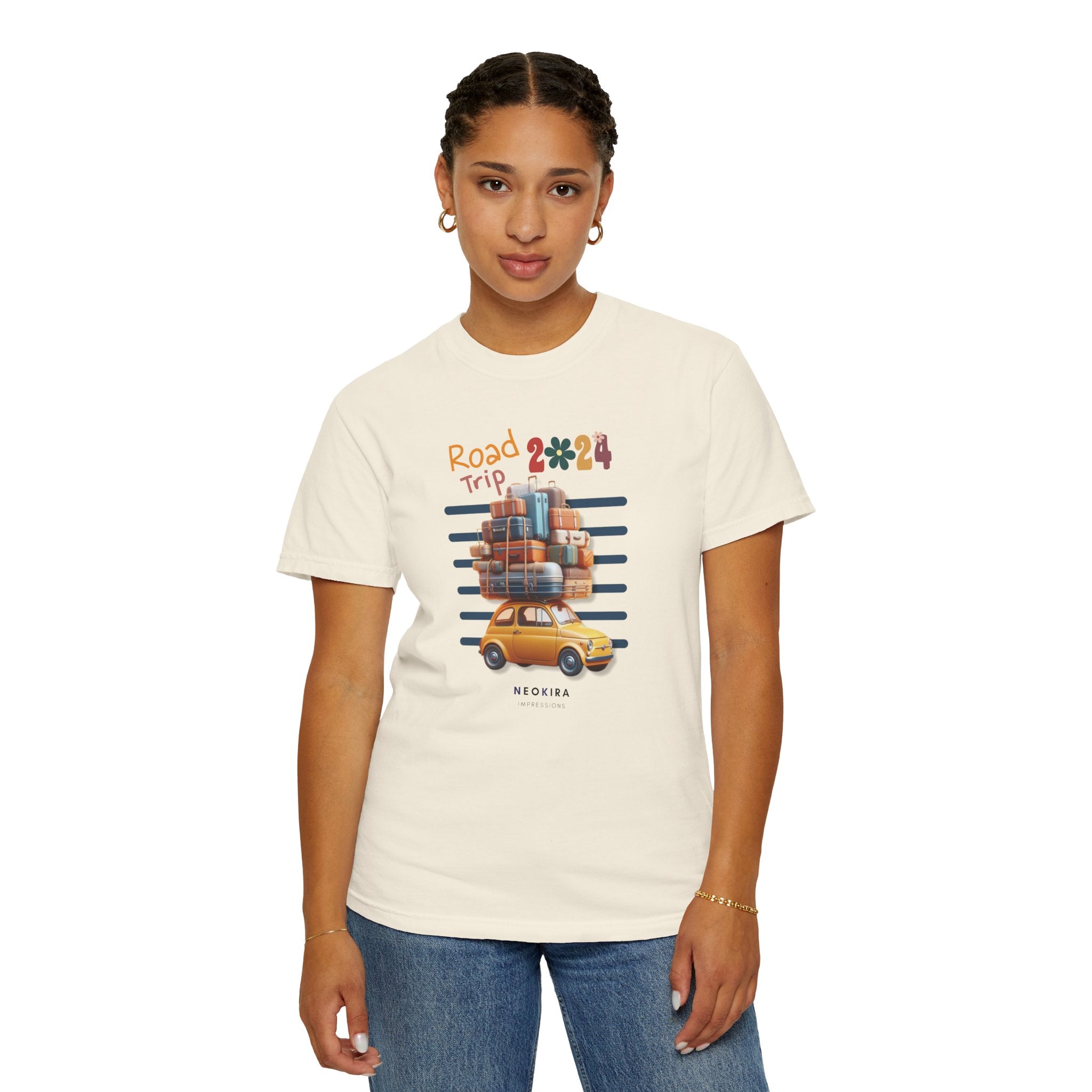 ROAD TRIP Unisex Garment-Dyed T-shirt T-Shirt Printify   