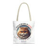 MIUC CAT Tote Bag Tote Bag Printify 16" × 16'' Beige 