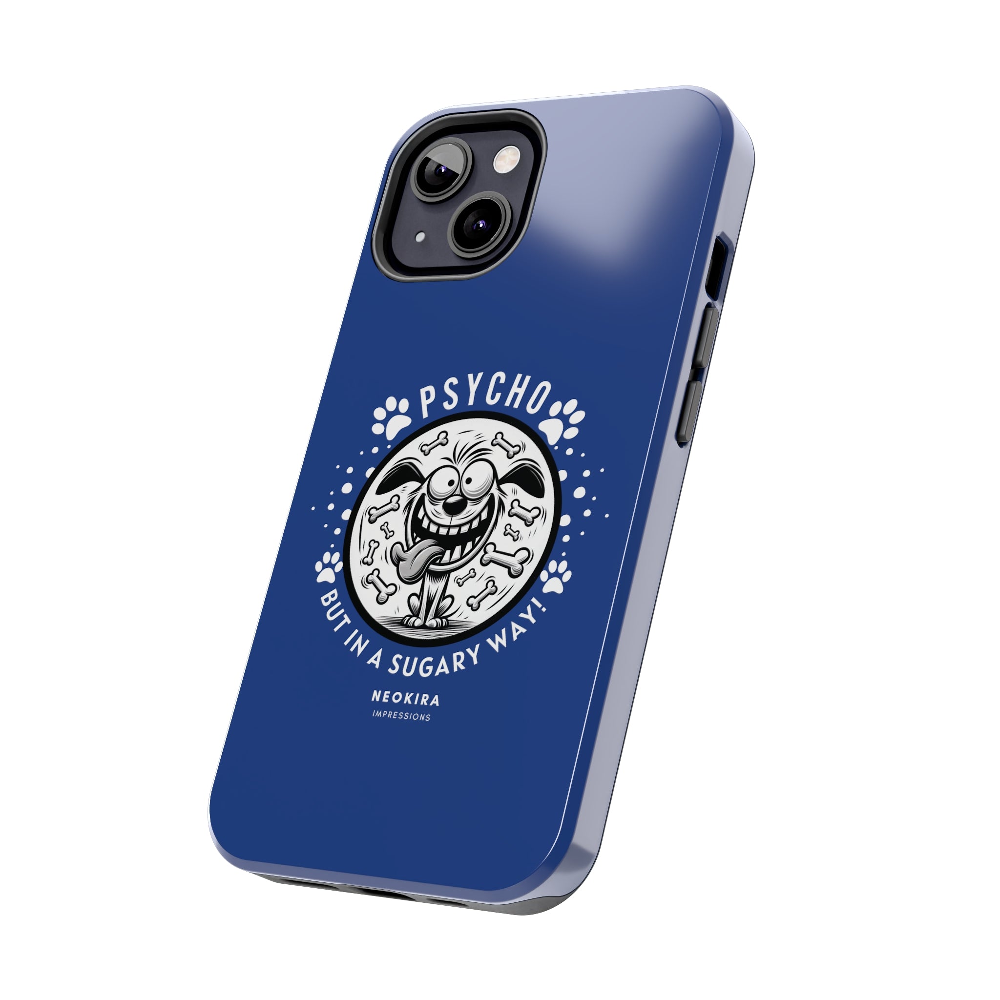 PSYCHO DOG (BLUE) Tough Phone Cases Phone Case Printify   