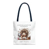 CUANDO ME LEVANTO Tote Bag Tote Bag Printify 16" × 16'' Navy 