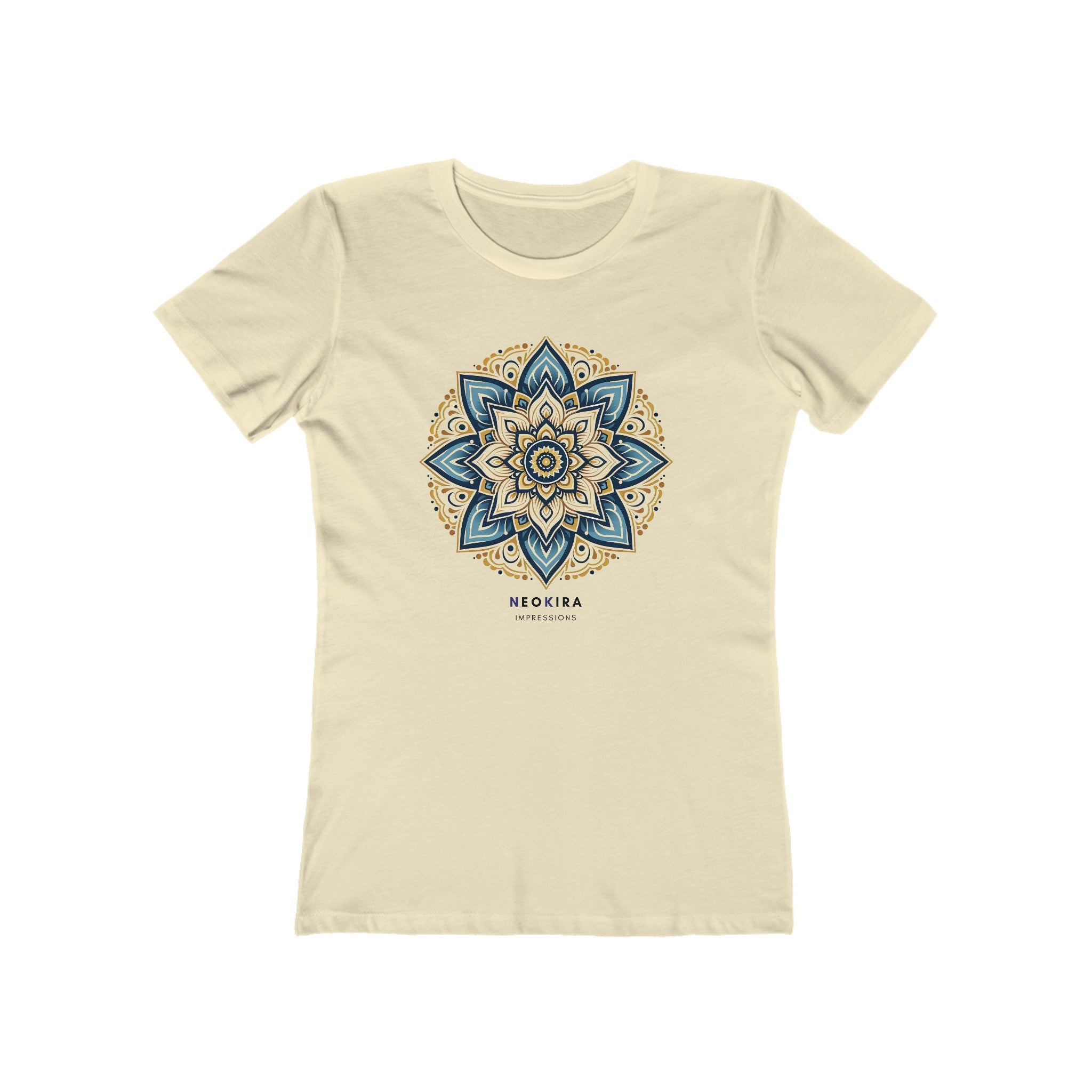 MANDALA The Boyfriend Tee for Women T-Shirt Printify Solid Natural S 