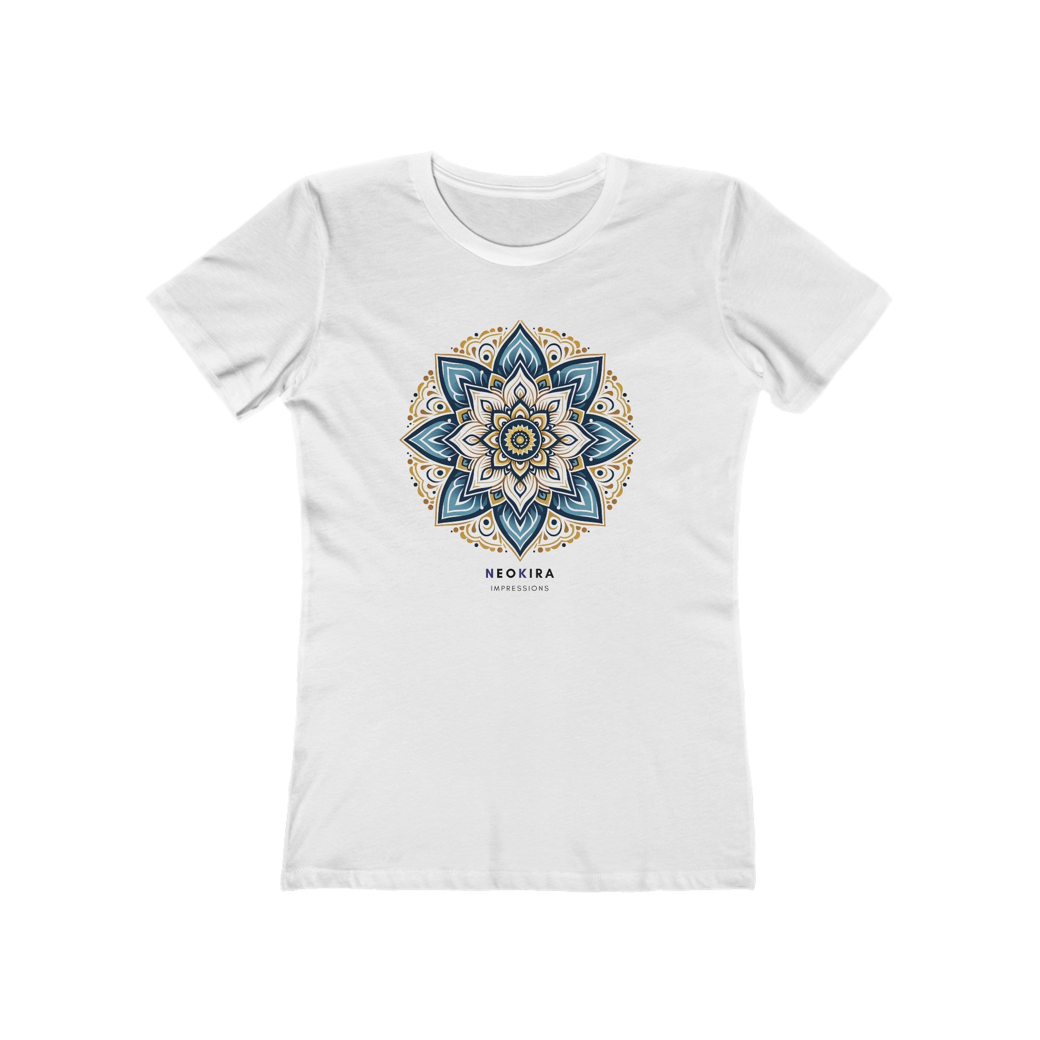 MANDALA The Boyfriend Tee for Women T-Shirt Printify Solid White S 