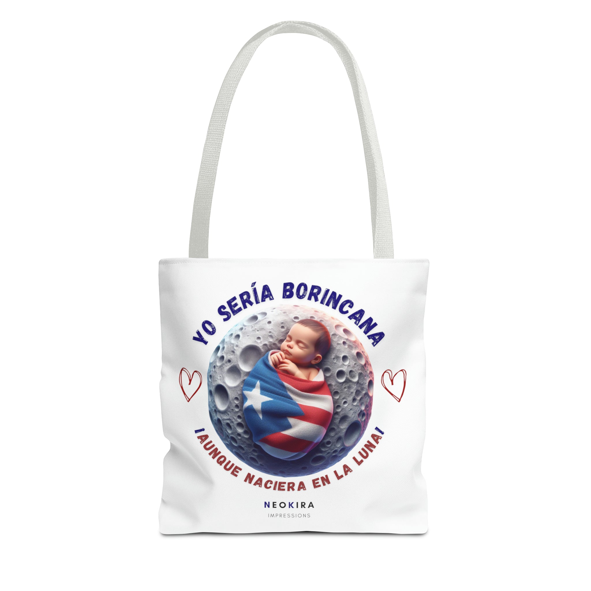 YO SERIA BORINCANA AUNQUE... Tote Bag Tote Bag Printify 13