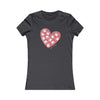 PAW HEART (PINK) Women's Favorite Tee T-Shirt Printify S Dark Grey 