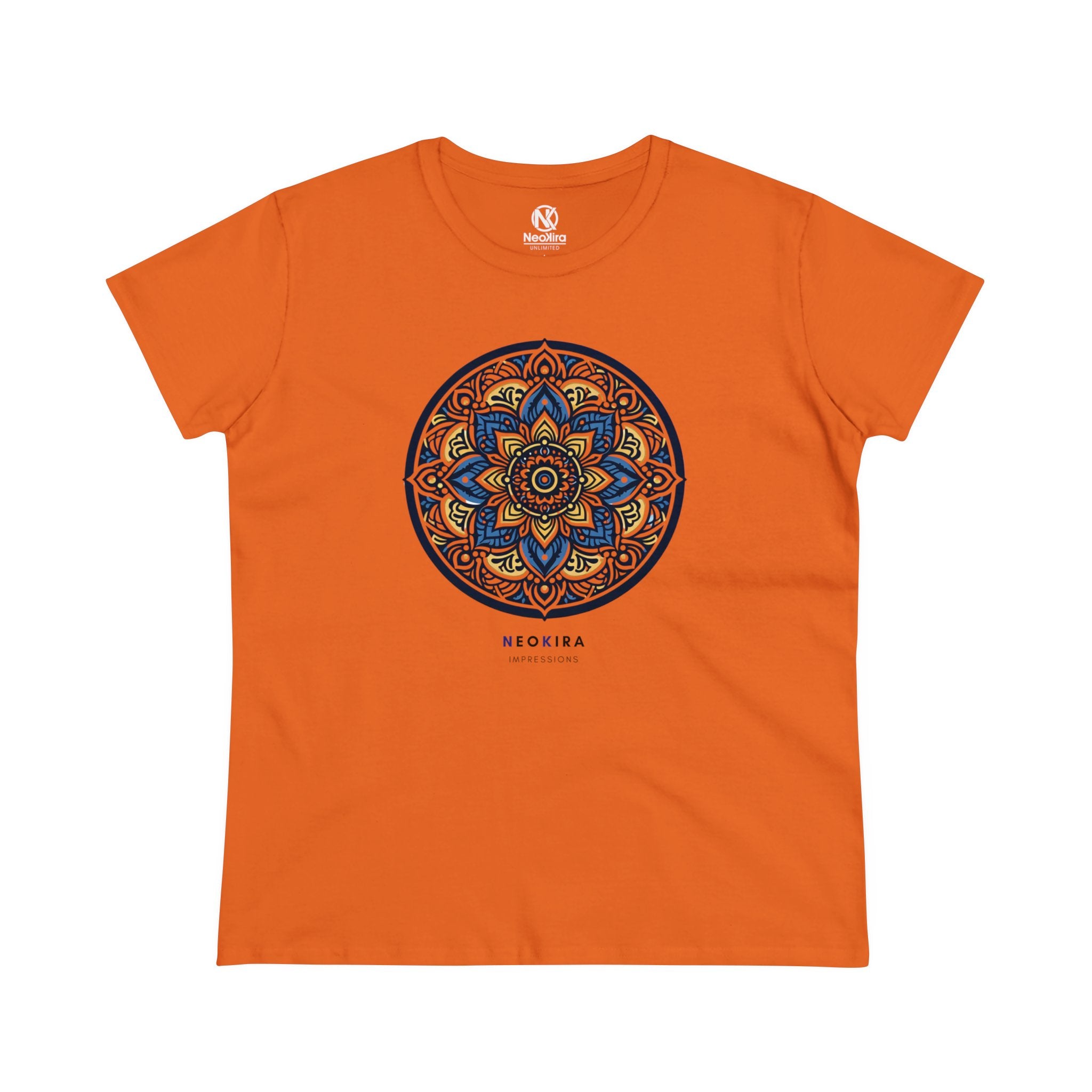 MANDALA Women's Midweight Cotton Tee T-Shirt Printify   