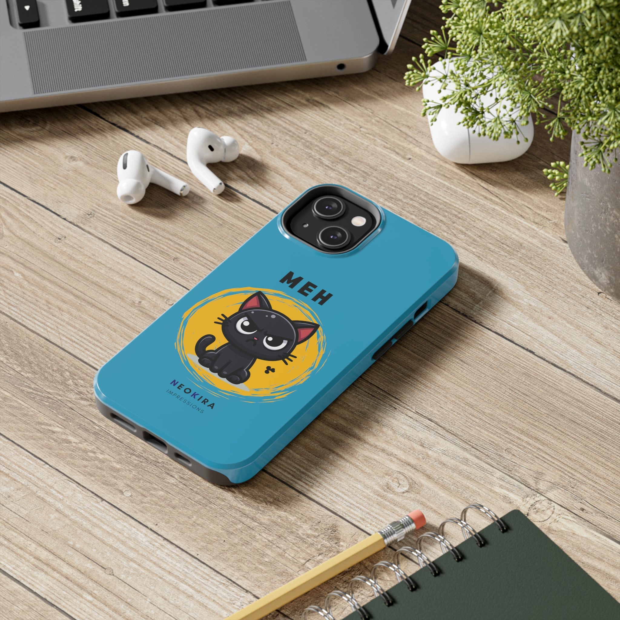 MEH (BLUE) Tough Phone Cases Phone Case Printify iPhone 14  