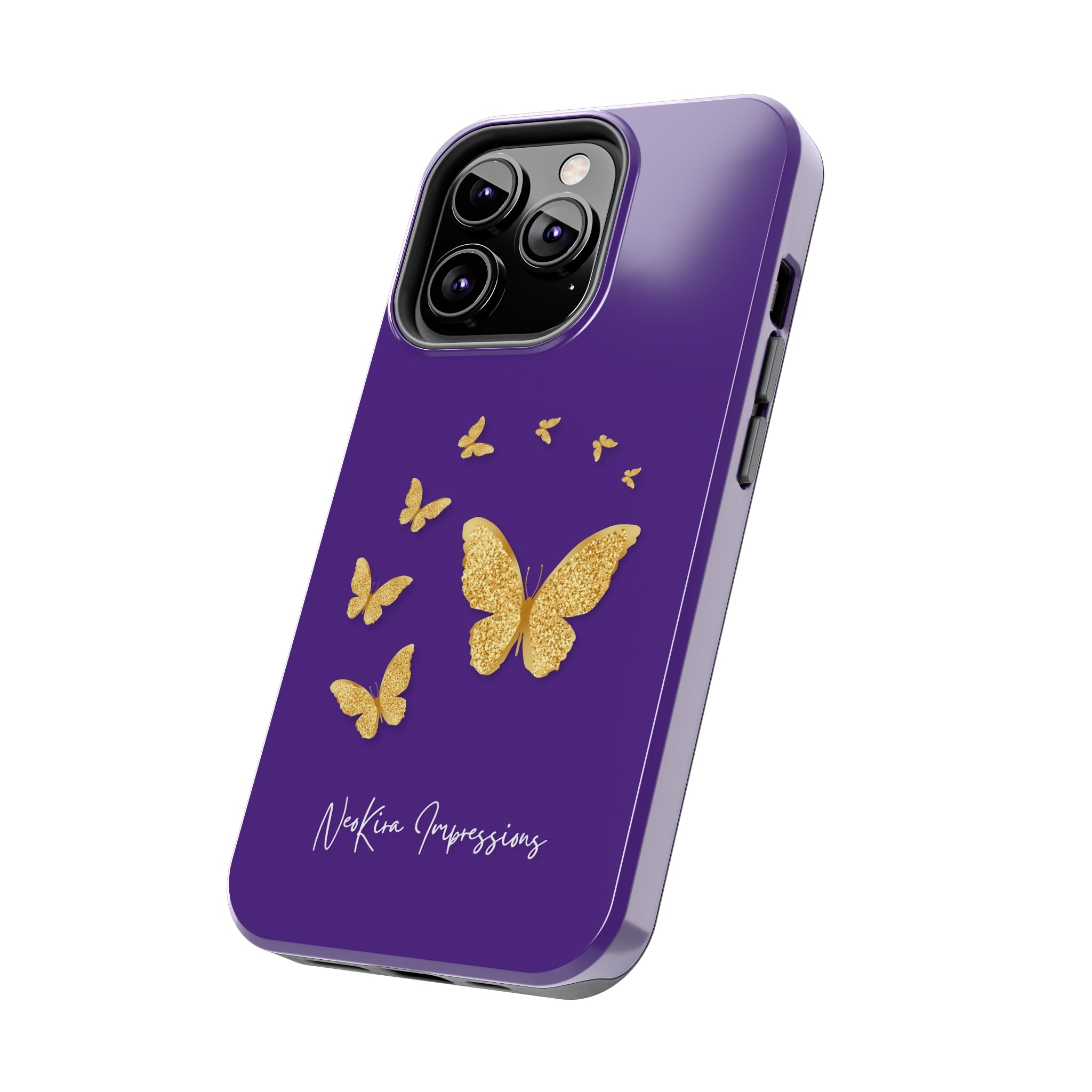 GOLDEN BUTTERFLIES Tough Phone Cases Phone Case Printify   