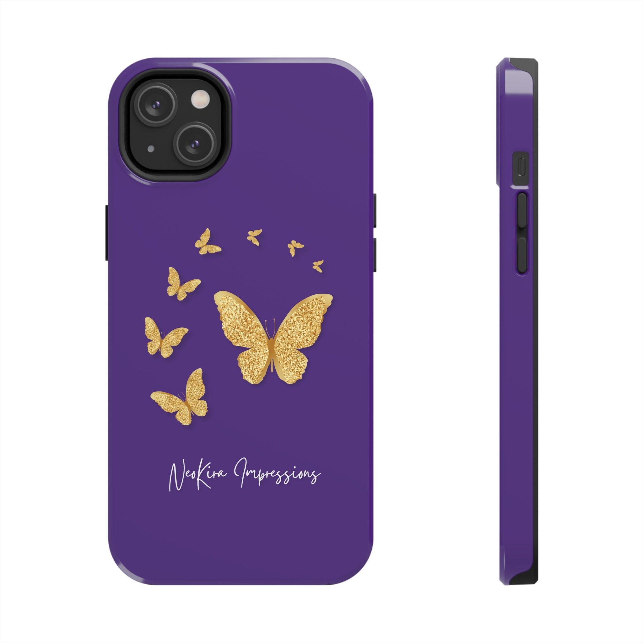 GOLDEN BUTTERFLIES Tough Phone Cases Phone Case Printify   