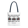 TAKING SNAPS IS MY JAM Tote Bag Tote Bag Printify 16" × 16'' Navy 