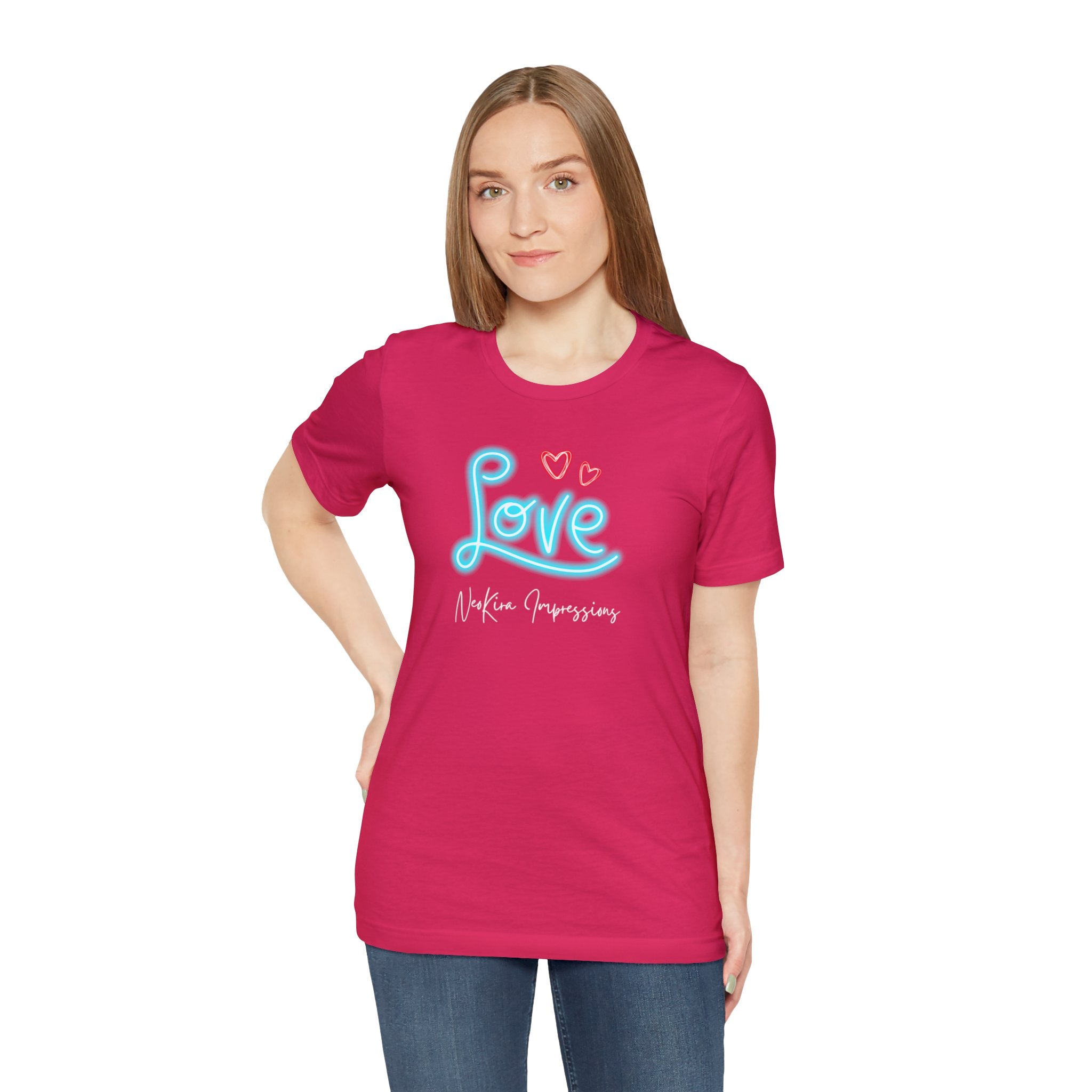 NEON LOVE Unisex Jersey Short Sleeve Tee T-Shirt Printify   