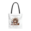 CUANDO ME LEVANTO Tote Bag Tote Bag Printify 18" × 18'' Black 