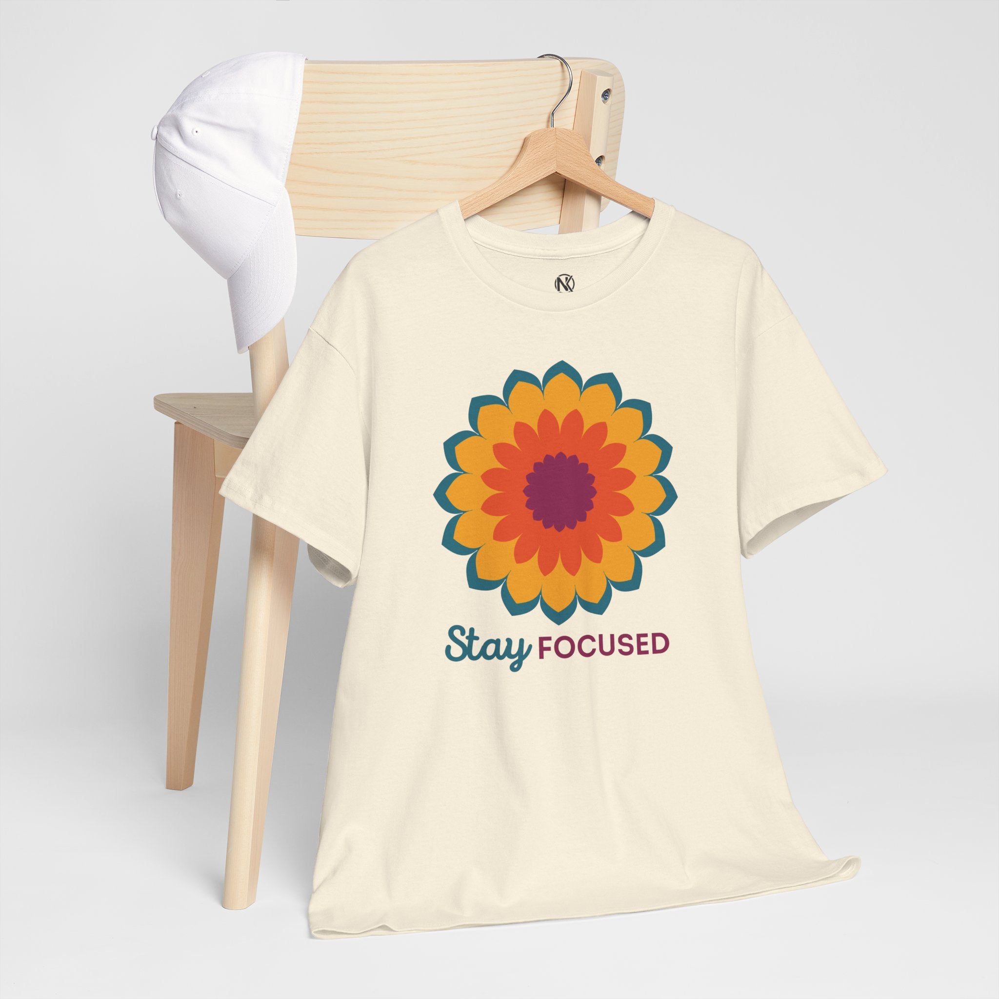 STAY FOCUSED Unisex Heavy Cotton Tee T-Shirt Printify   