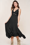 Long Slip Dress  La Miel BLACK S 