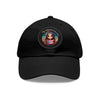 ORGULLOSA DE MI PATRIA Dad Hat with Leather Patch (Round) Caps Printify Black / Black patch Circle One size