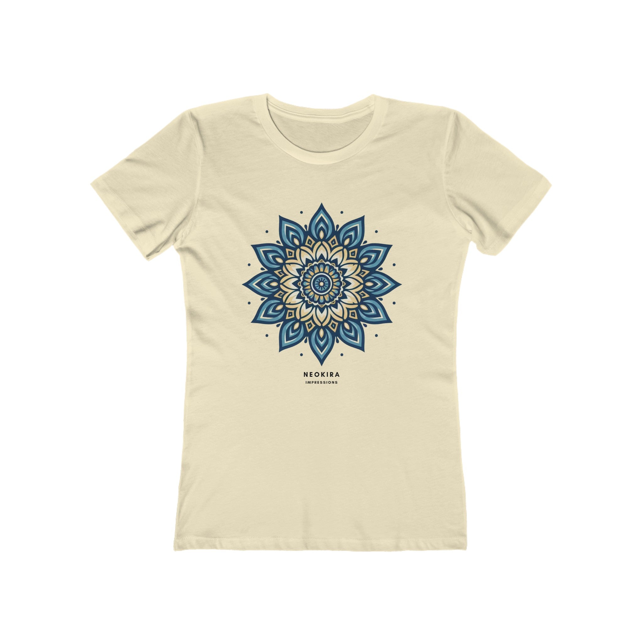 MANDALA The Boyfriend Tee for Women T-Shirt Printify Solid Natural S 