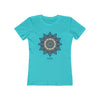 MANDALA The Boyfriend Tee for Women T-Shirt Printify Solid Tahiti Blue S 