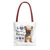 FRENCHIE Tote Bag Tote Bag Printify   