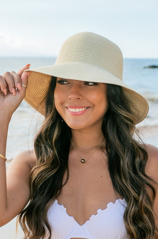 Romantic Cottagecore Bow Back Straw Bucket Hat | Foldable Packable Sun Style - NeoKira Unlimited