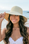 Bow Back Straw Bucket Hat Hats Aili's Corner   