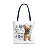 FRENCHIE Tote Bag Tote Bag Printify   