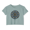 MANDALA Women's Festival Crop Top Crop Tee Printify Stonewash Green XS 