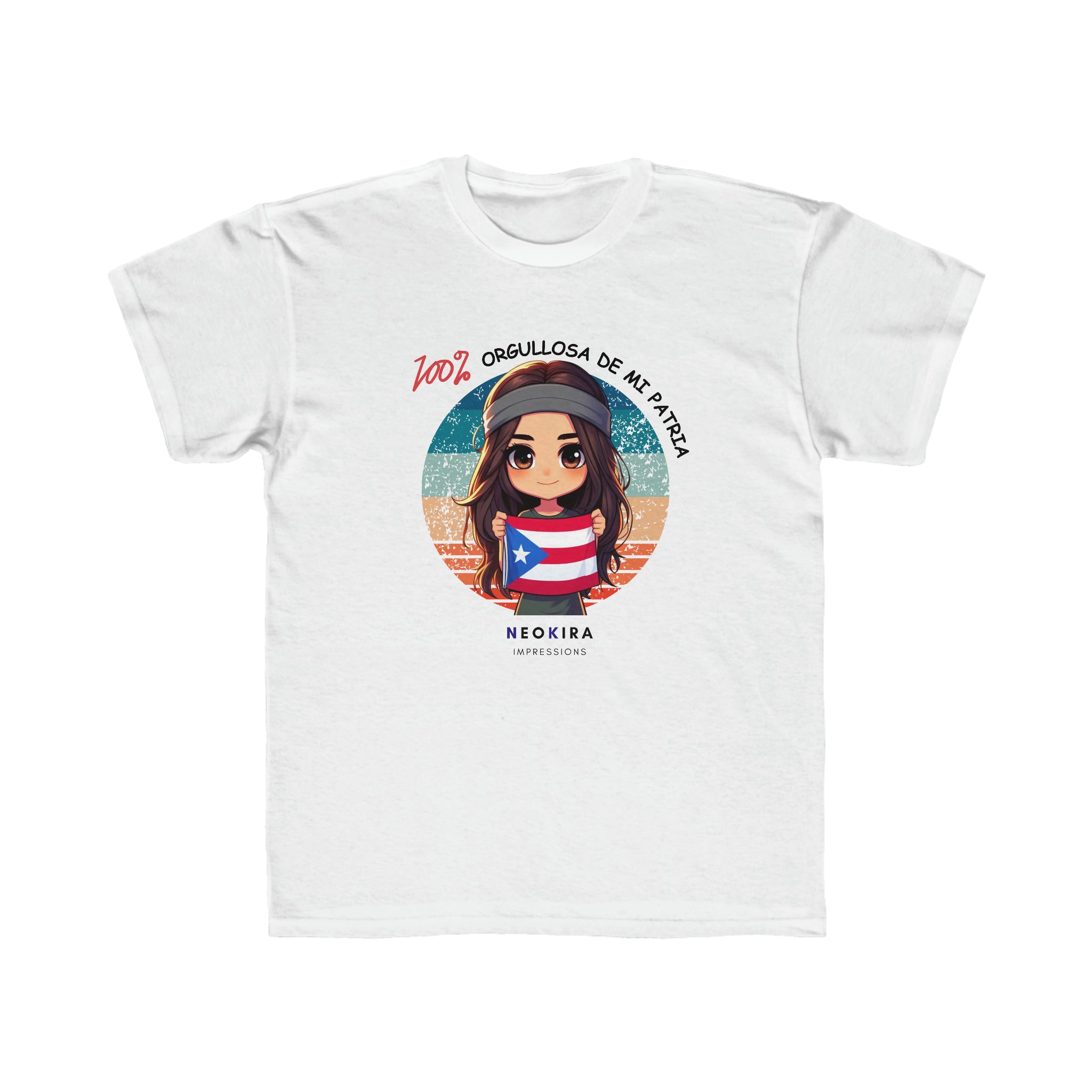 ORGULLOSA DE MI PATRIA...Kids Regular Fit Tee Kids clothes Printify White XS 