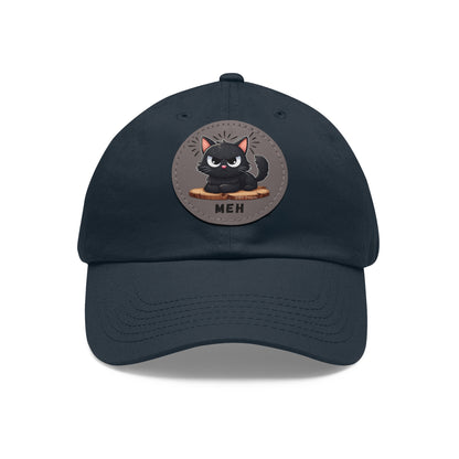 MEH Dad Hat with Leather Patch (Round) - NeoKira Unlimited