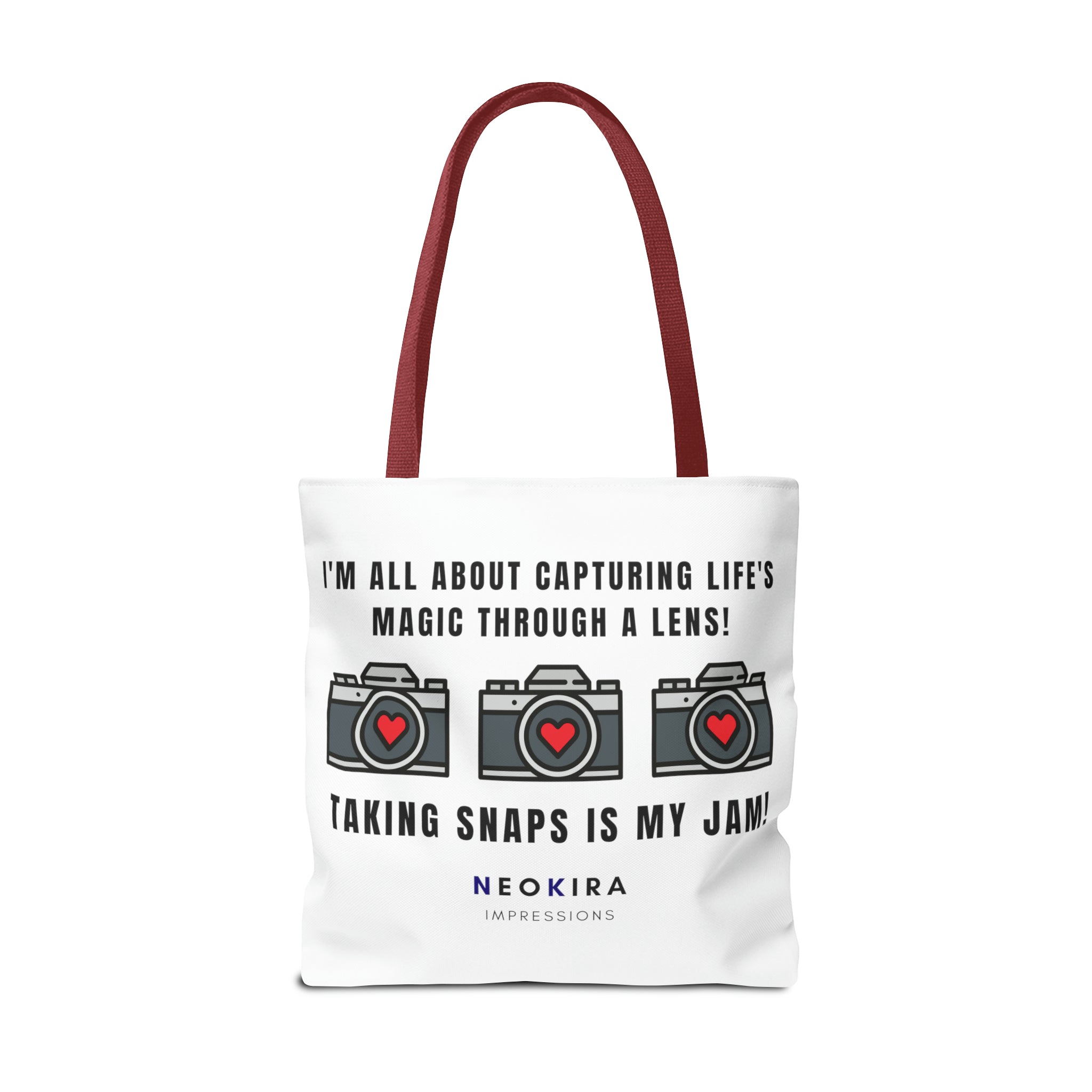 TAKING SNAPS IS MY JAM Tote Bag Tote Bag Printify   