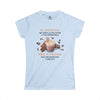 EL CHOCOLATE NO SERÁ LA SOLUCIÓN Women's Softstyle Tee T-Shirt Printify Light Blue S 