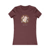 BUTTERFLIES AND FLOWERS  Women's Favorite Tee T-Shirt Printify S Maroon 