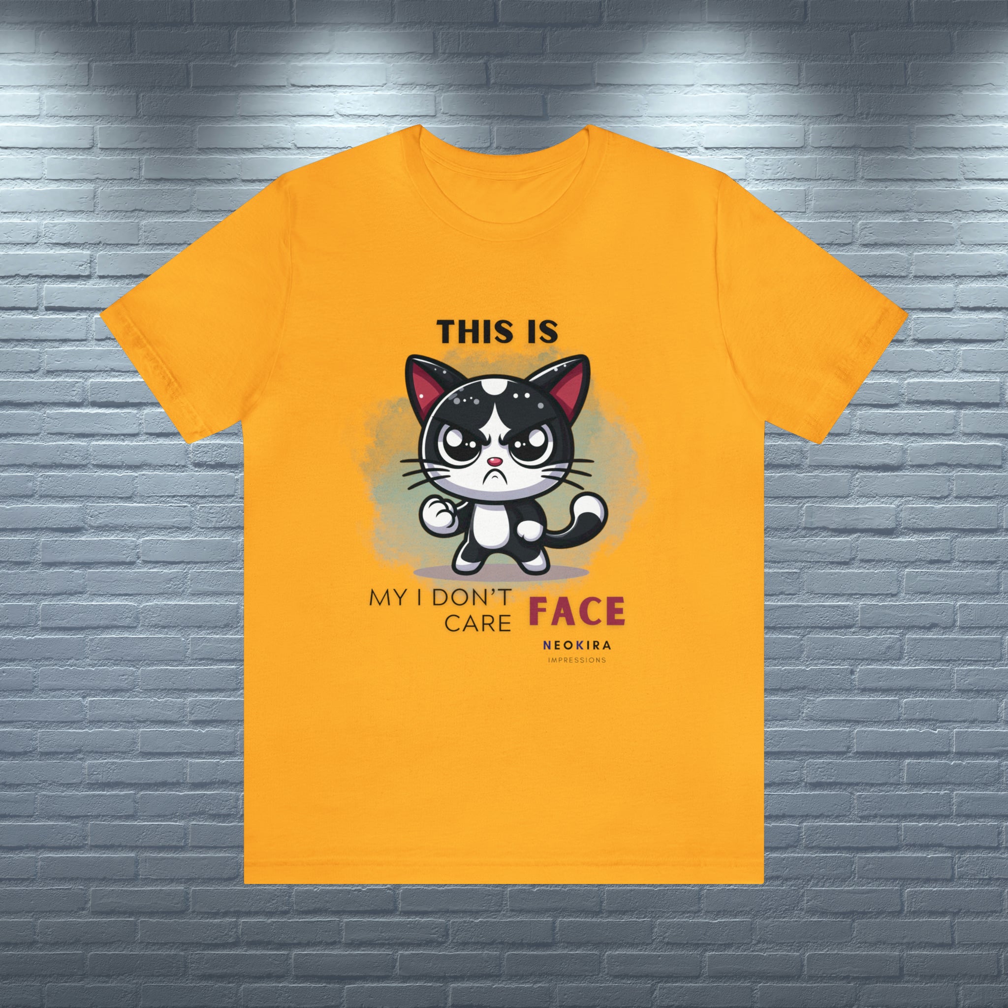 THIS IS MY I DON'T CARE FACE Unisex Jersey Short Sleeve Tee - NeoKira Unlimited
