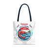 CAMARON QUE SE DUERME Tote Bag Tote Bag Printify 18" × 18'' Navy 