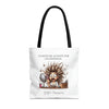 CUANDO ME LEVANTO Tote Bag Tote Bag Printify 16" × 16'' Black 