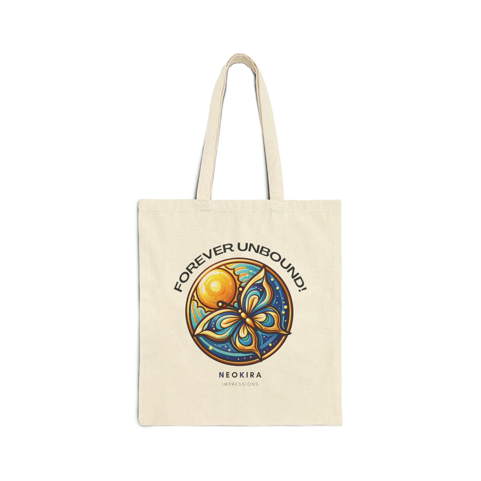 FOREVER UNBOUND Cotton Canvas Tote Bag Tote Bag Printify Natural 15