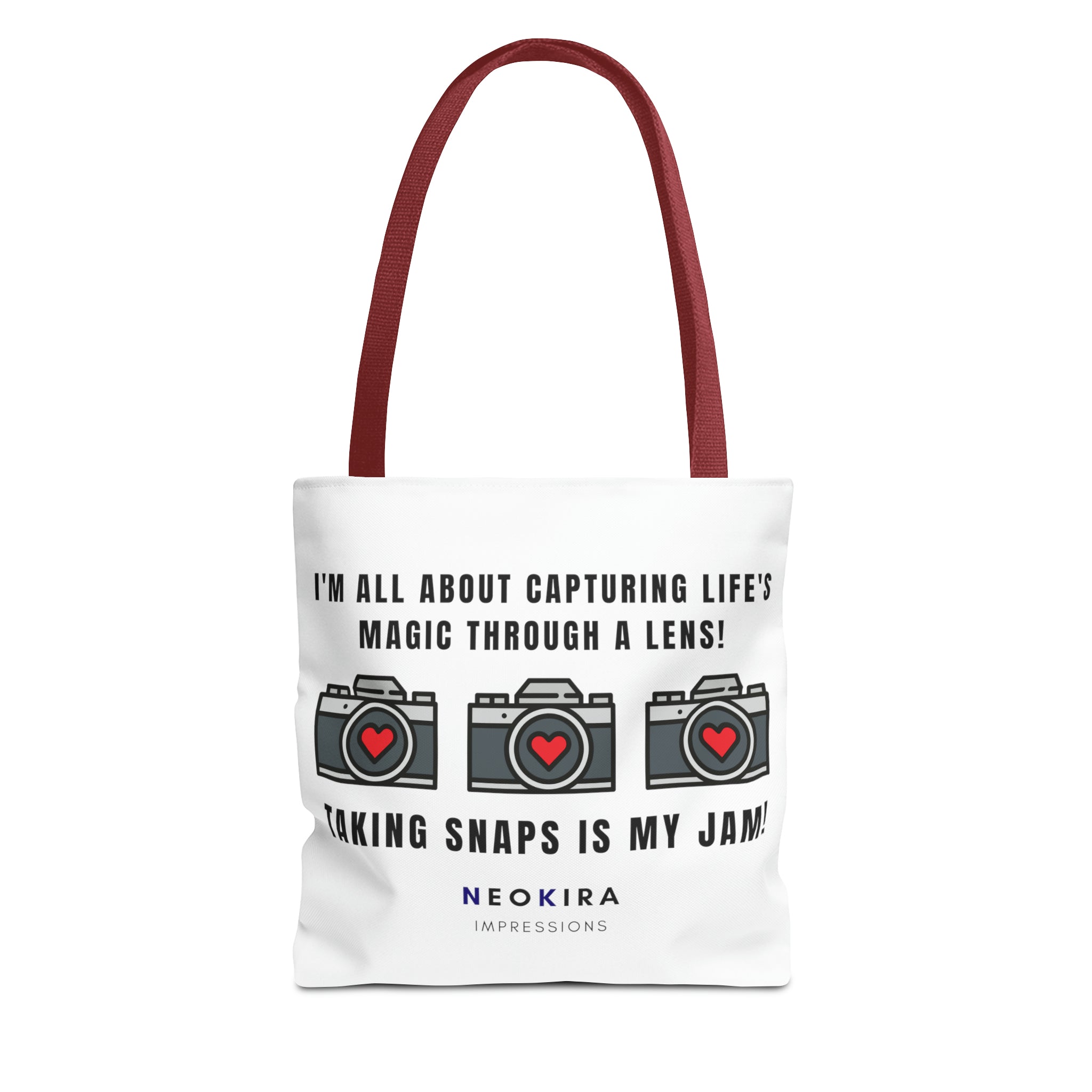 TAKING SNAPS IS MY JAM Tote Bag Tote Bag Printify 13