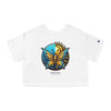 BUTTERFLY... Champion Women's Heritage Cropped T-Shirt Crop Tee Printify White XS 