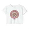 MANDALA Women's Festival Crop Top Crop Tee Printify White XS 