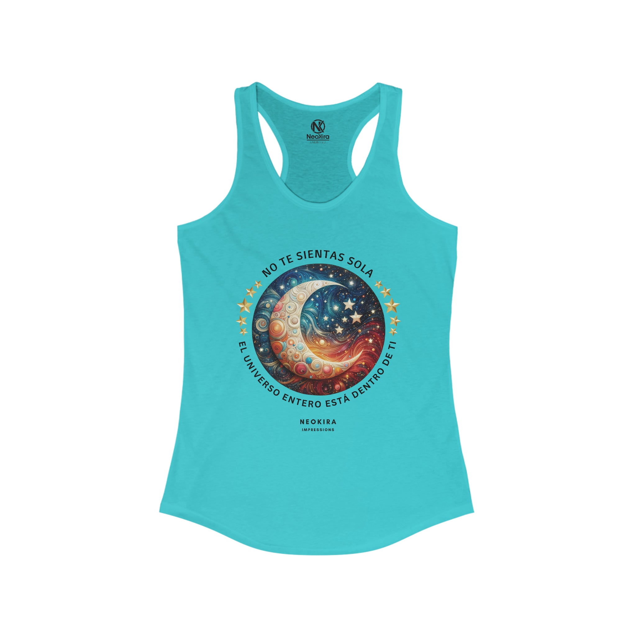 NO TE SIENTAS SOLA Women's Ideal Racerback Tank - NeoKira Unlimited