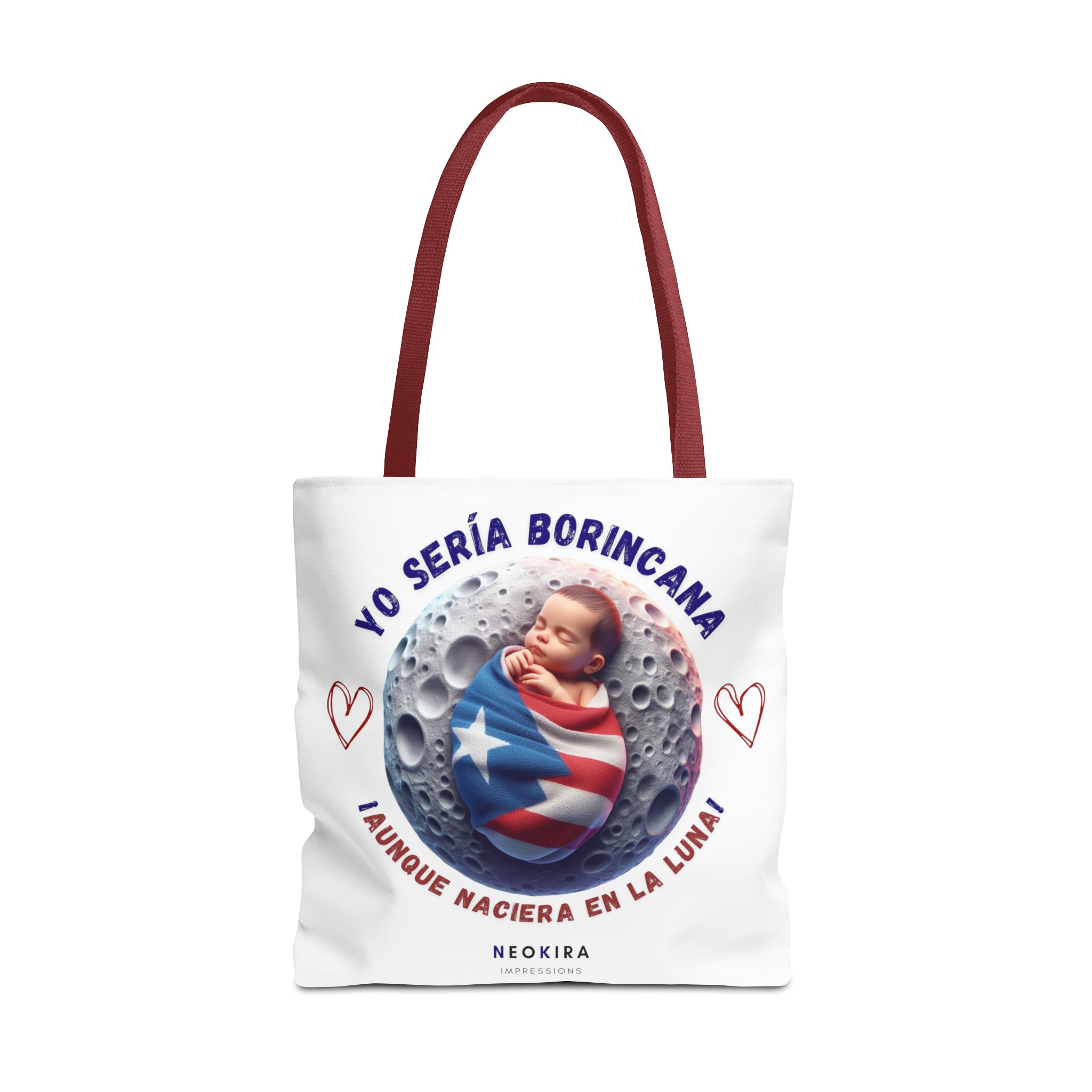 YO SERIA BORINCANA AUNQUE... Tote Bag Tote Bag Printify 18