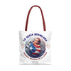 YO SERIA BORINCANA AUNQUE... Tote Bag Tote Bag Printify 18" × 18'' Red 