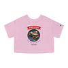 BORICUA COMO EL COQUÍ... Champion Women's Heritage Cropped T-Shirt Crop Tee Printify Pink Candy XS 