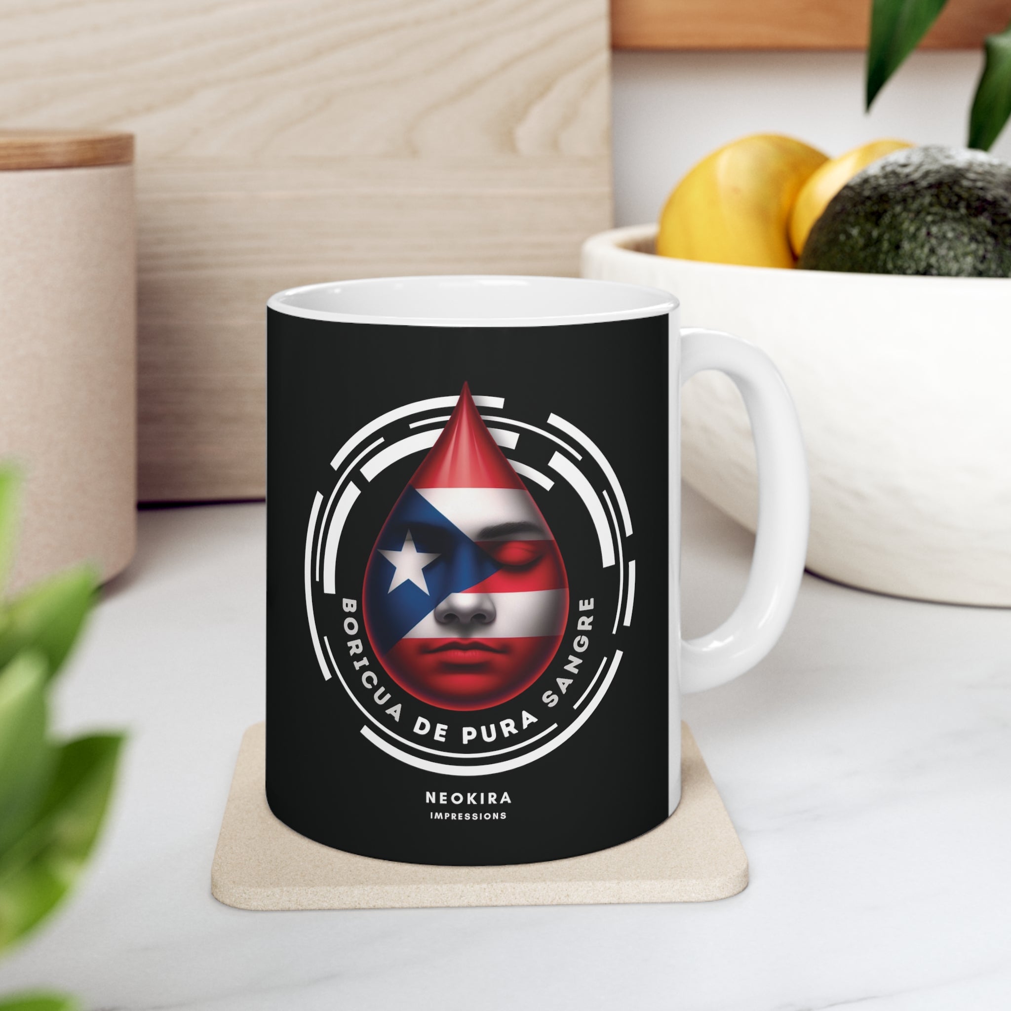 BORICUA DE PURA SANGRE Ceramic Mug 11oz 11oz Mug Printify 11oz  