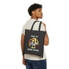 TIME TO WINE DOWN Cotton Canvas Tote Bag Tote Bag Printify   