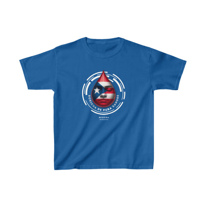 BORICUA DE PURA SANGRE Kids Heavy Cotton™ Tee Kids clothes Printify XS Royal 